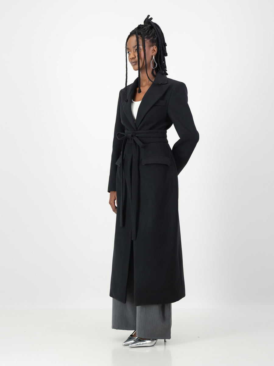 Black Sculpture Coat – Industrie Africa