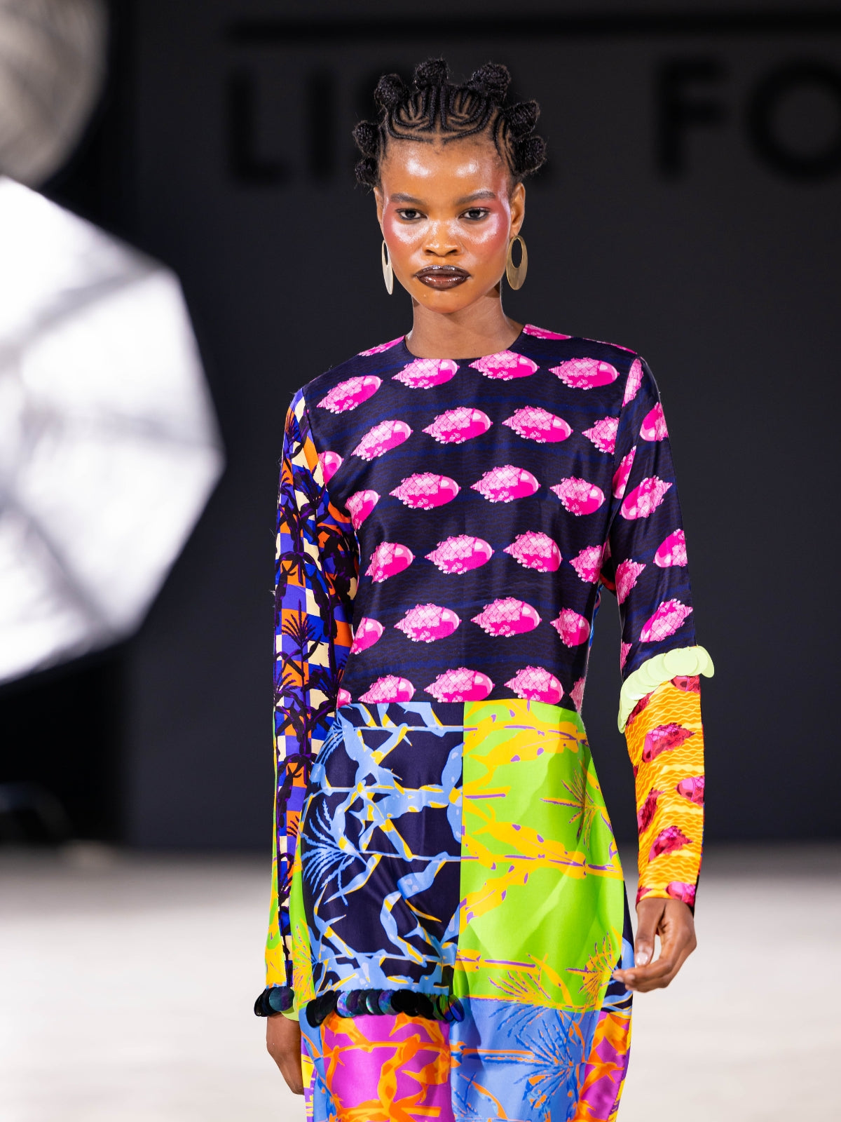 Corn Print Maxi Dress