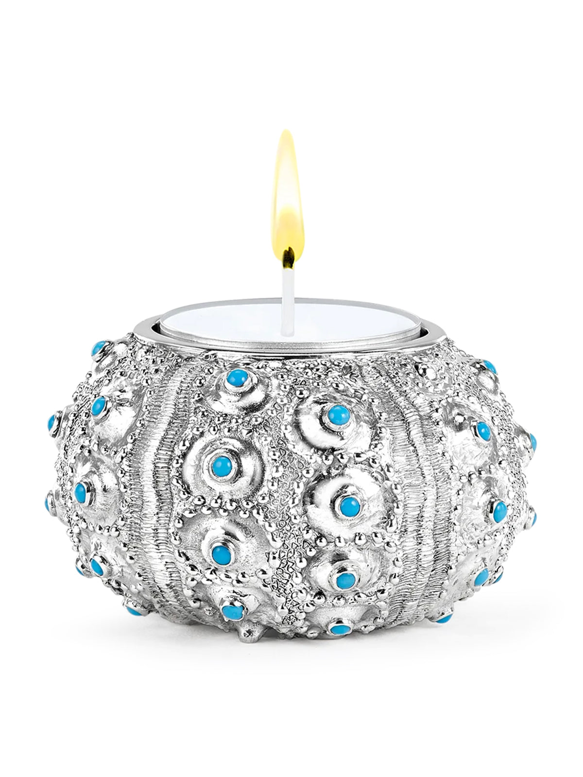 American Turquoise Sea Urchin Tea Light