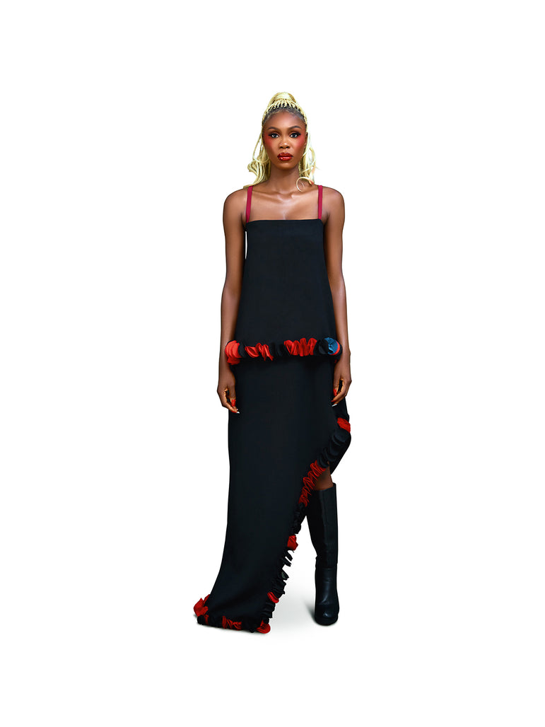 Midnight Ripple Dress