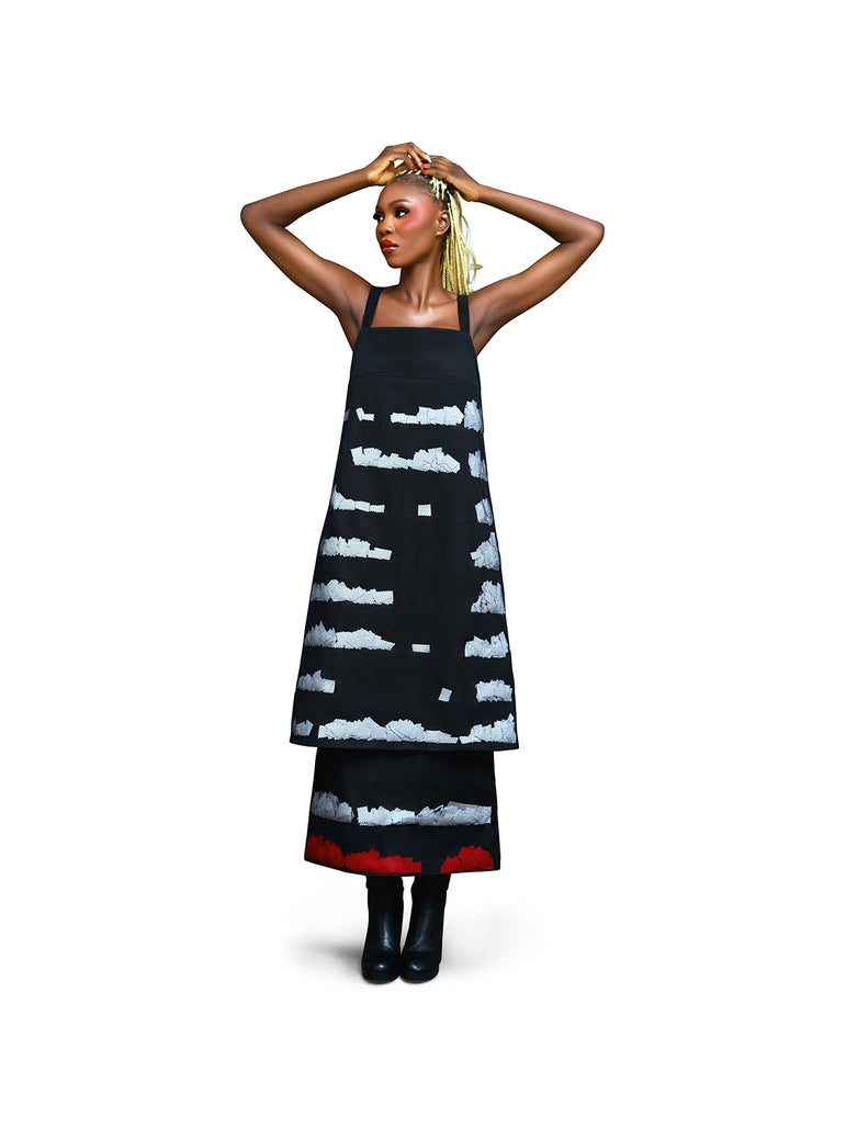 Monochrome Flow Dress