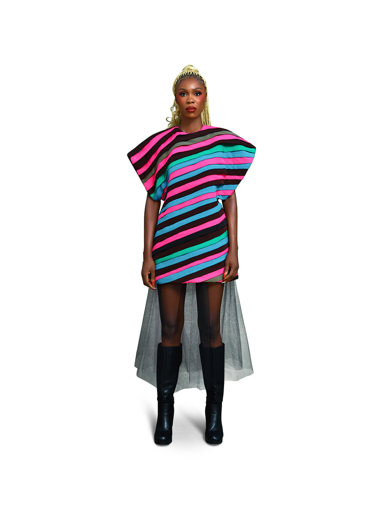 Striped Elegance Dress