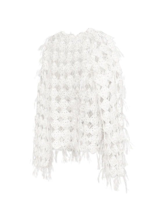 Crochet Long-Sleeve Top