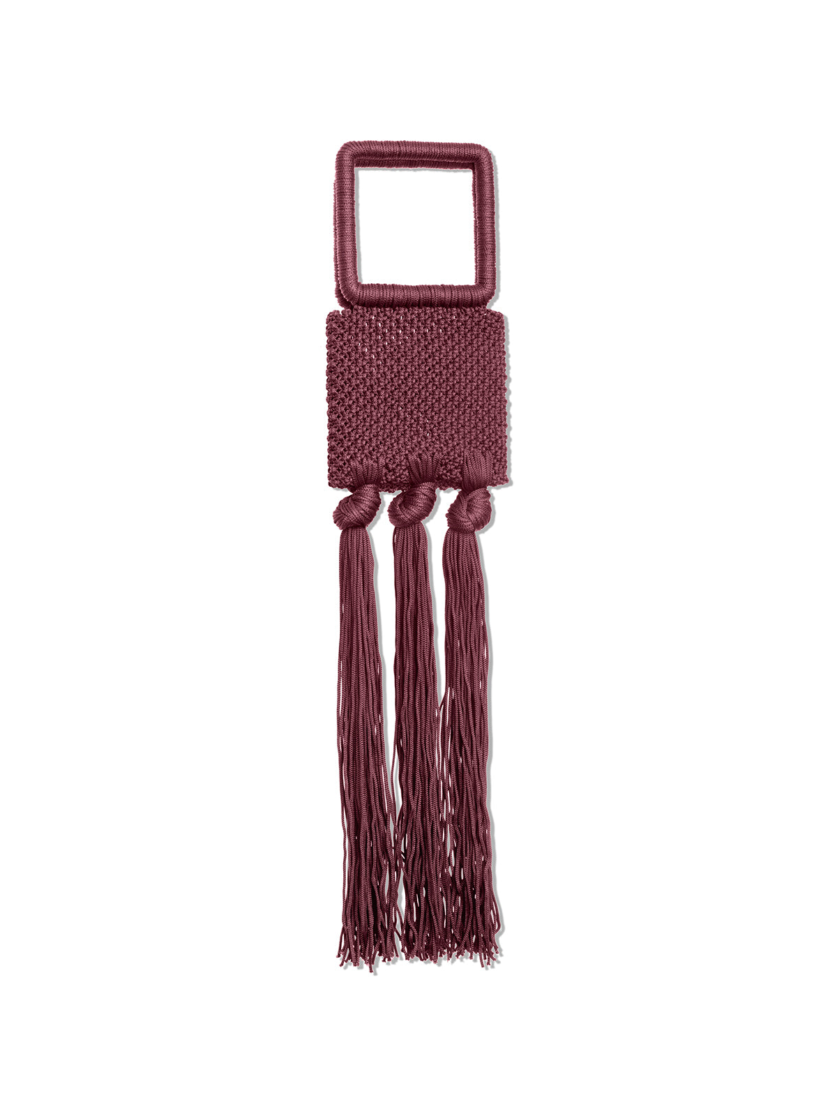 Maroon Rulani Square Bag