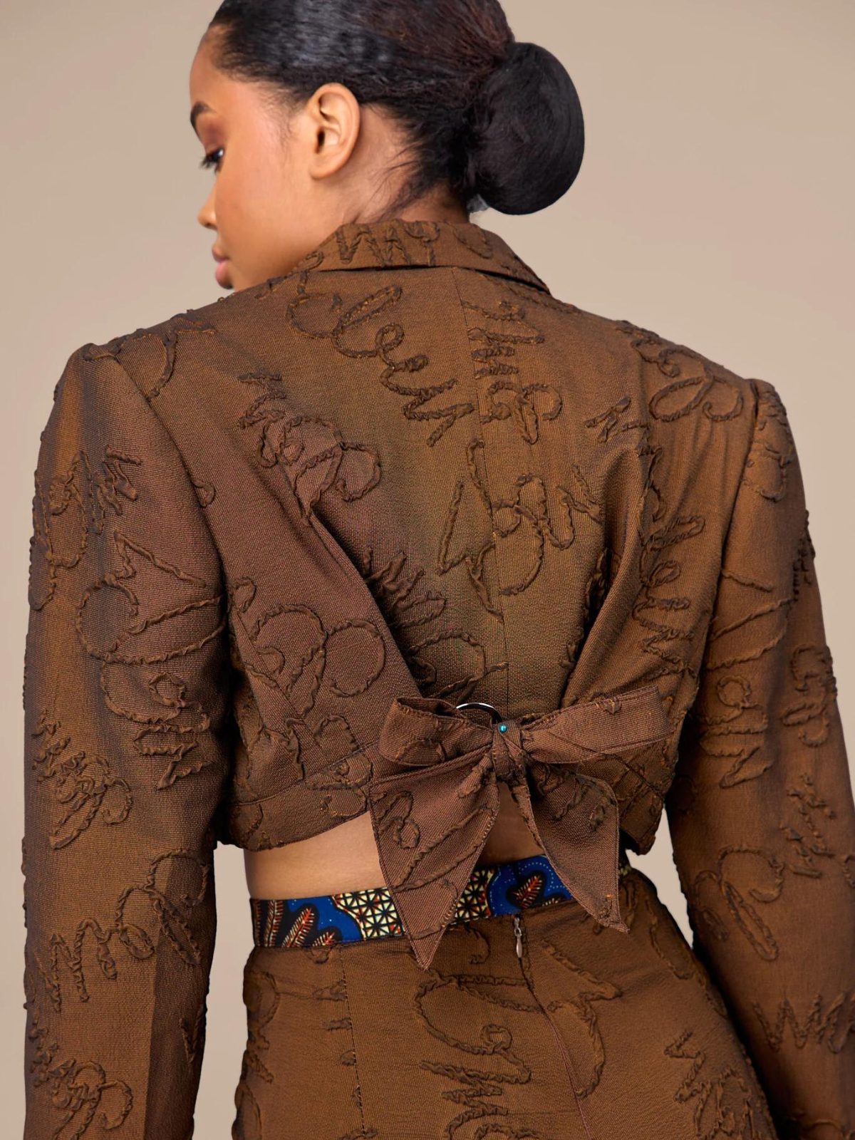 Cora Brown Signature Crop Jacket