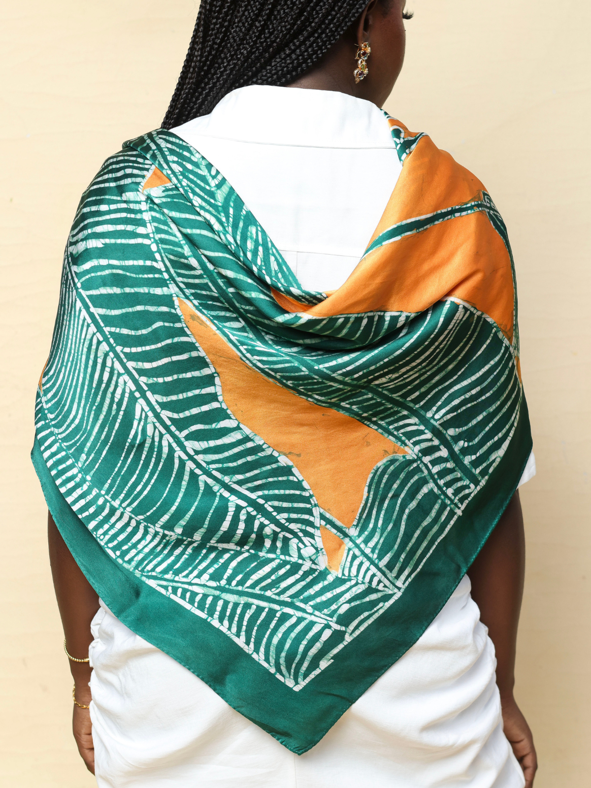 The Plantain Leaf Print Scarf