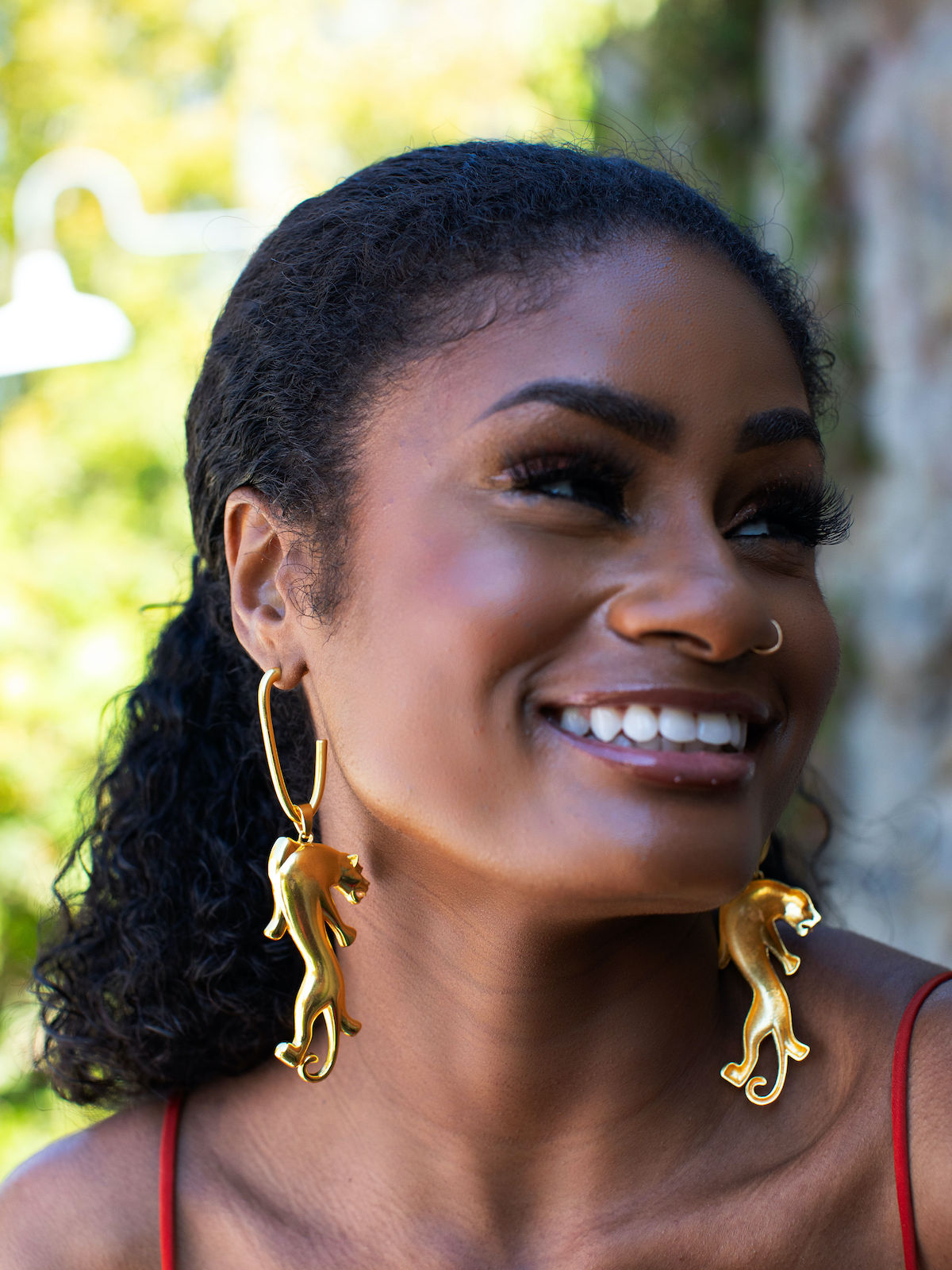 Ivie Leopard Statement Earrings1