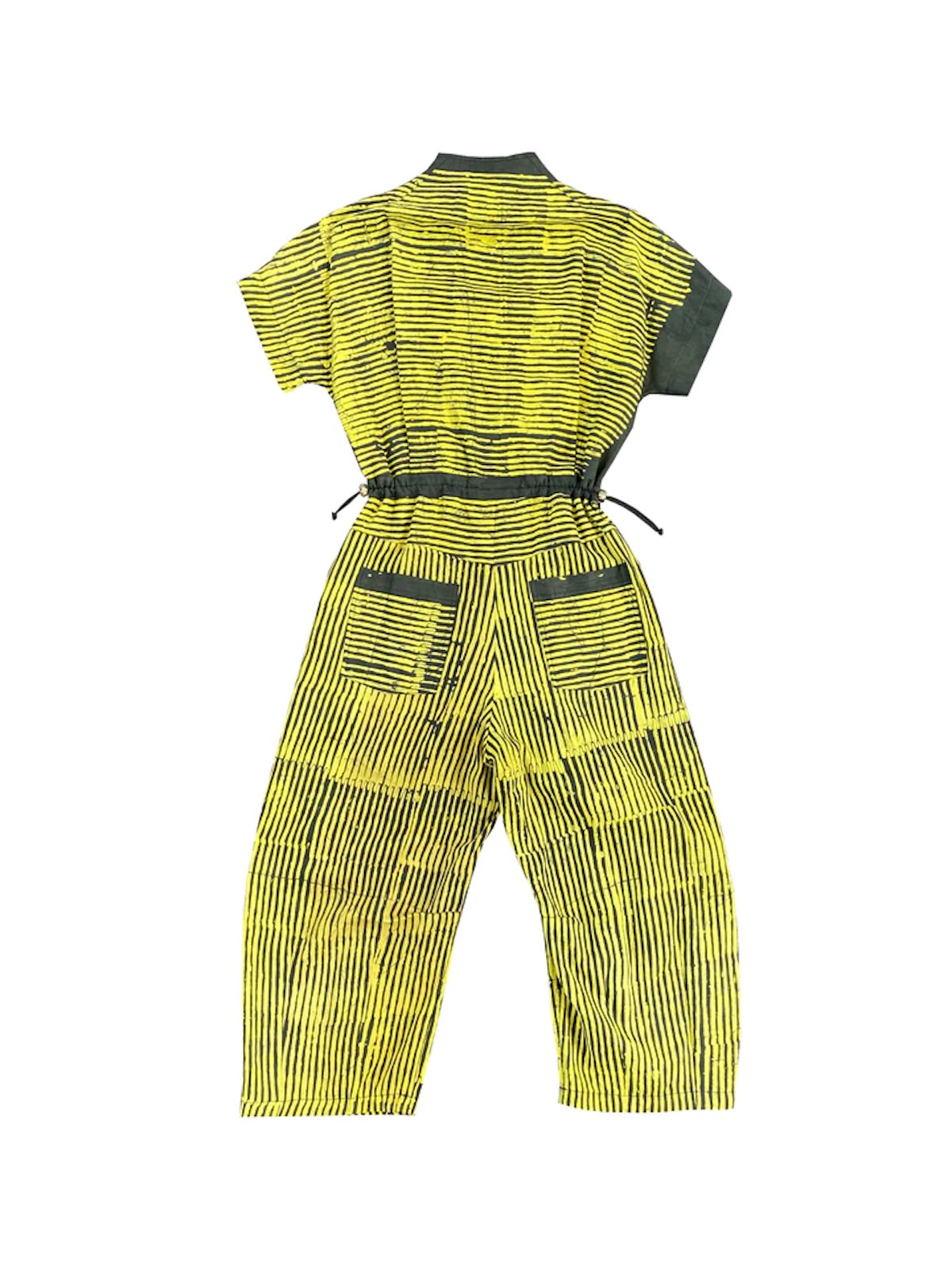 Yellow Wax Cotton Jumpsuit