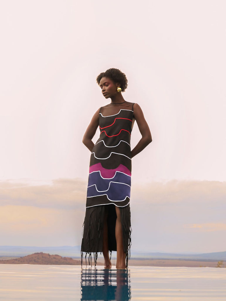 Sheer Tassel Dress