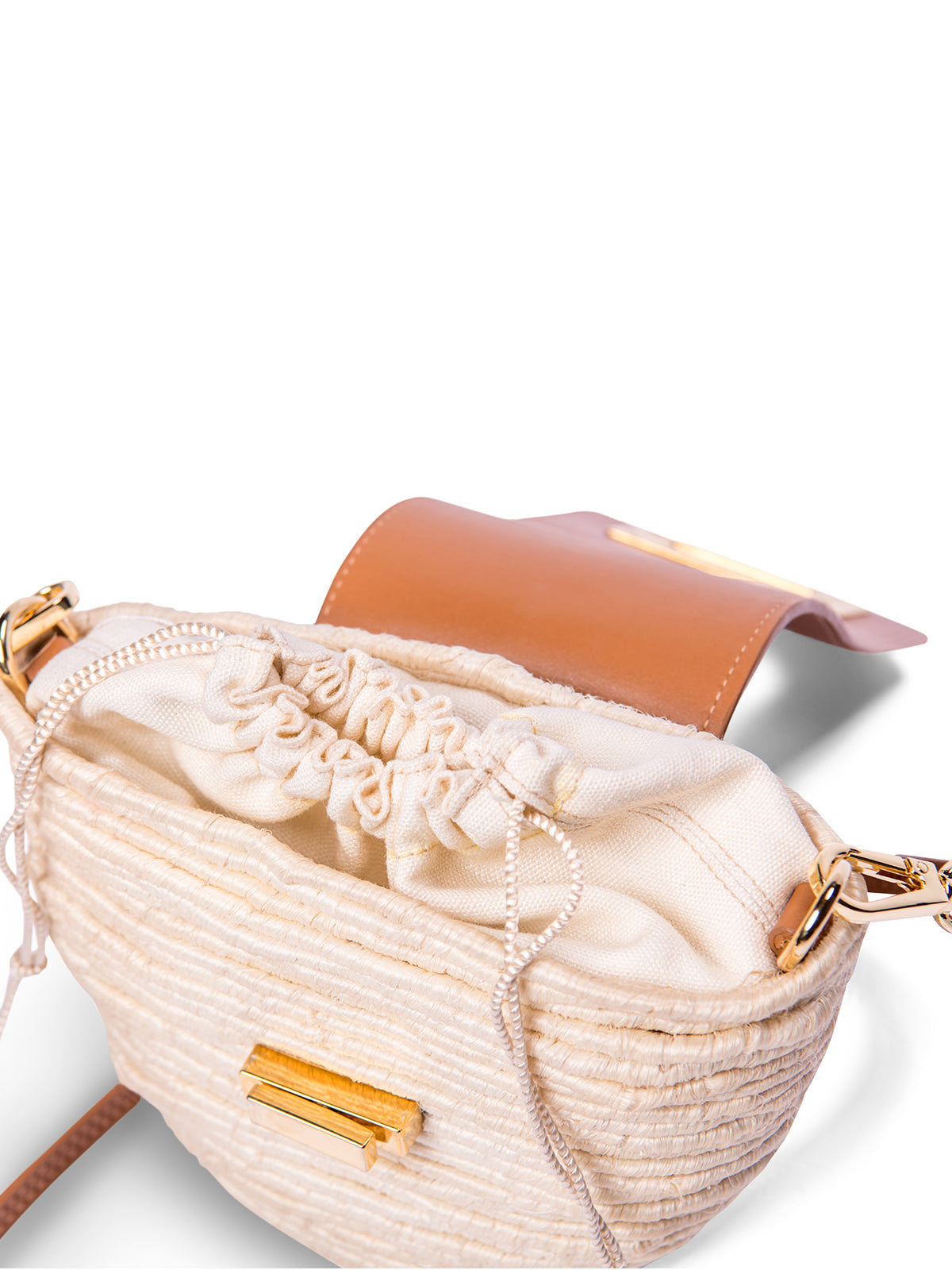 Cream and Tan Coco Bag
