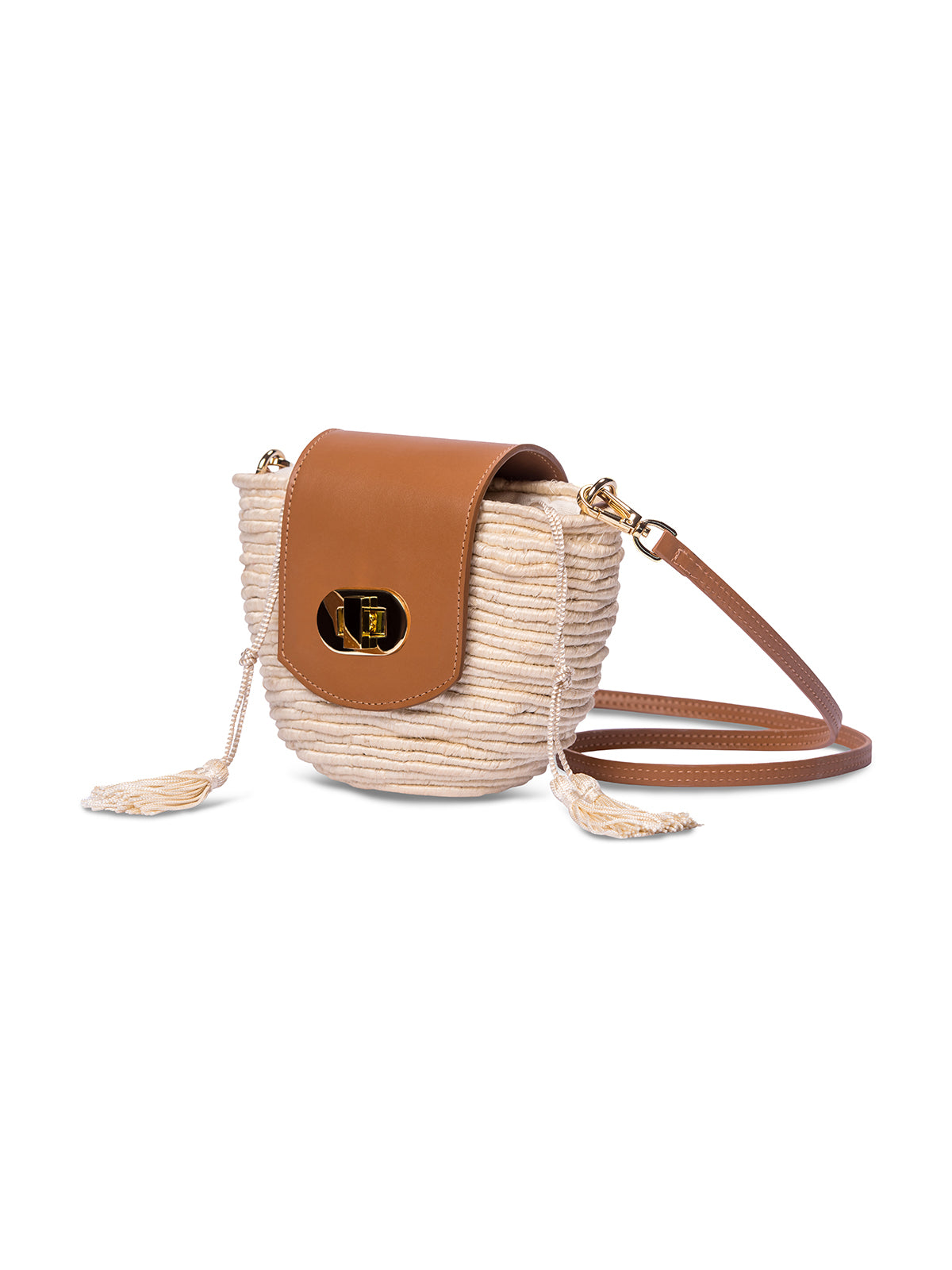 Cream and Tan Coco Bag
