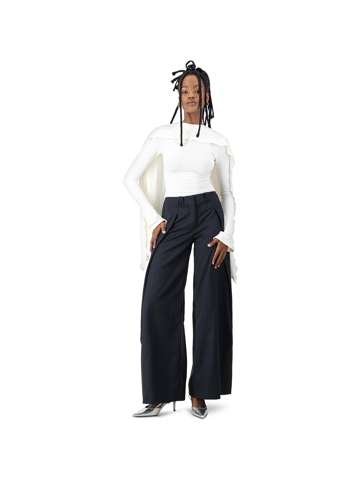 Navy Pin Stripe Arc Pants – Industrie Africa