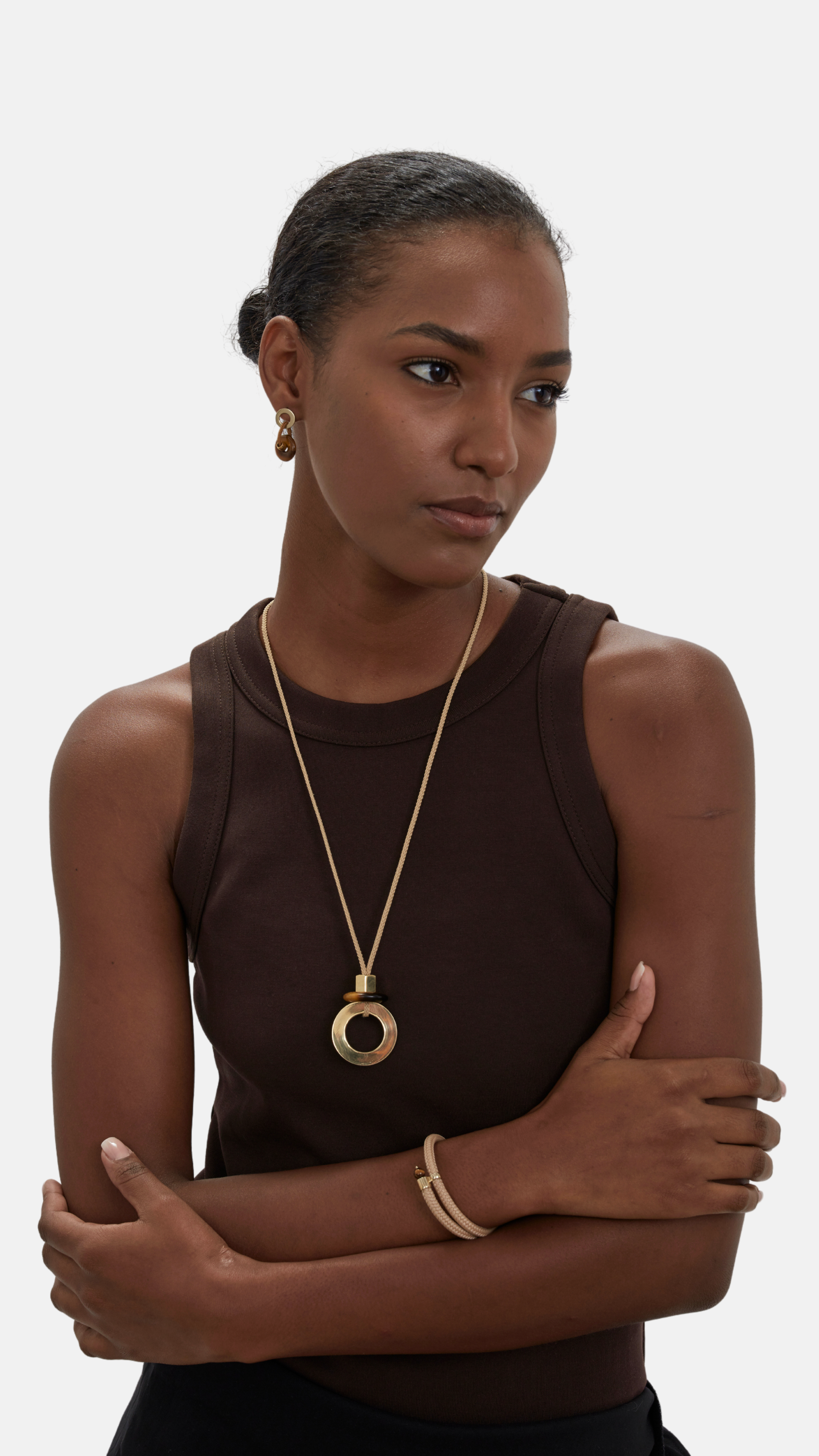 Tigers Eye Noor Pendant Necklace