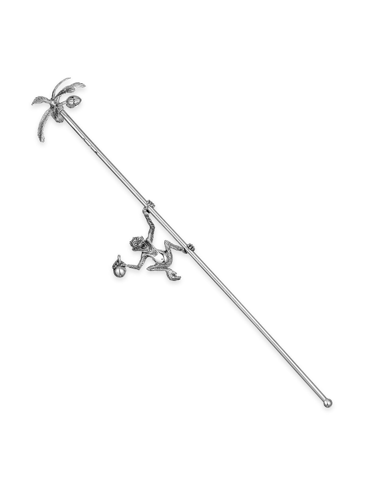 Palm and Monkey Swizzle Stick