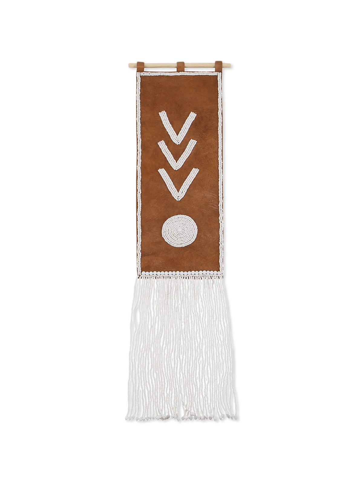 Triple V Leather Wall Hanging