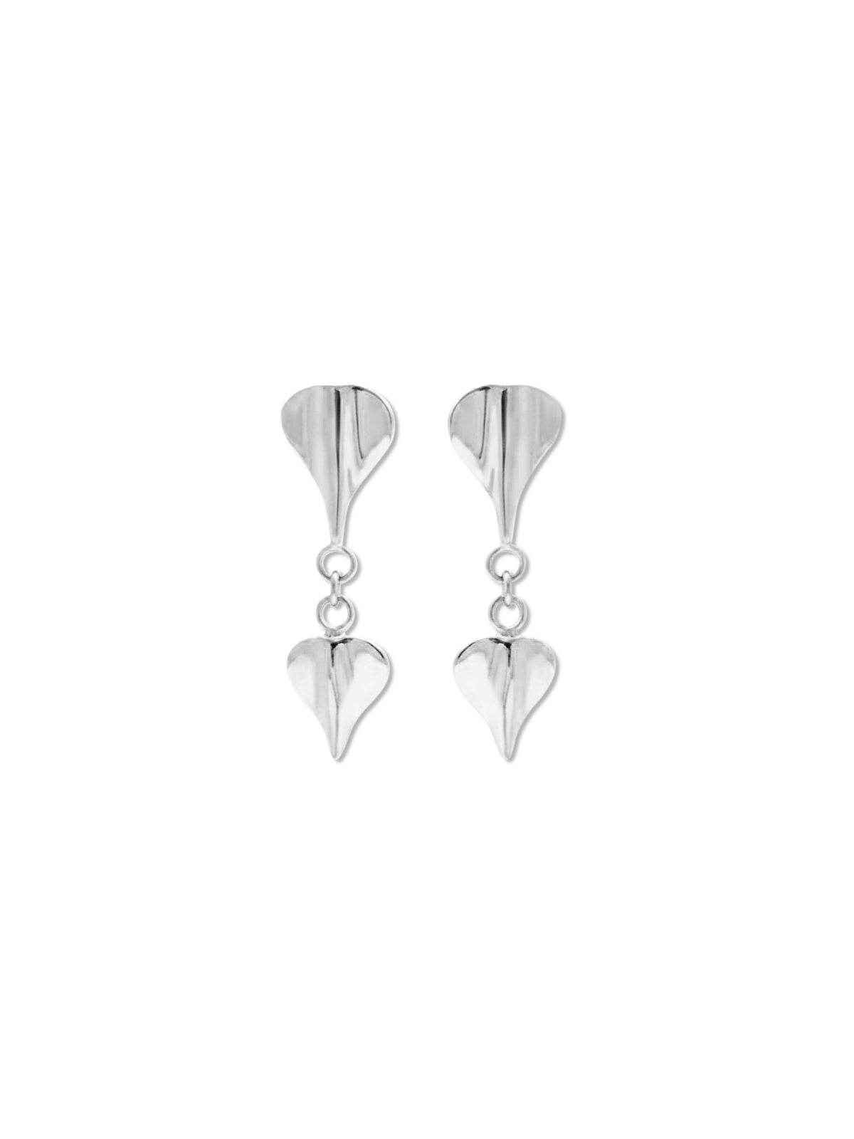 Silver Tembo Two-Drop Earrings