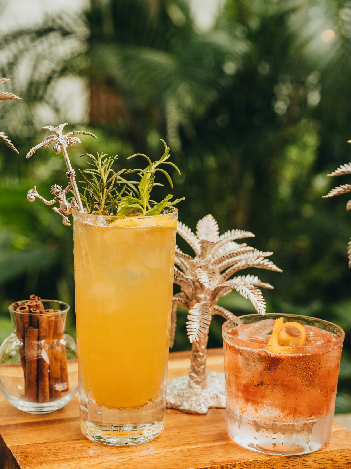 Palm and Monkey Swizzle Stick