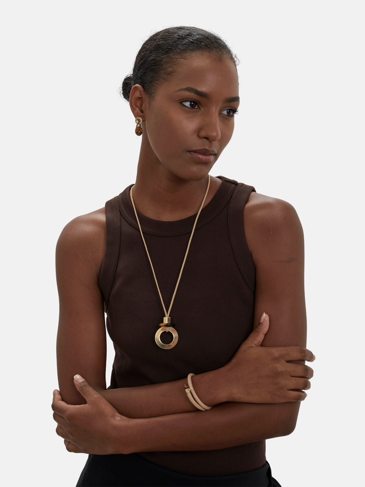Tigers Eye Noor Pendant Necklace