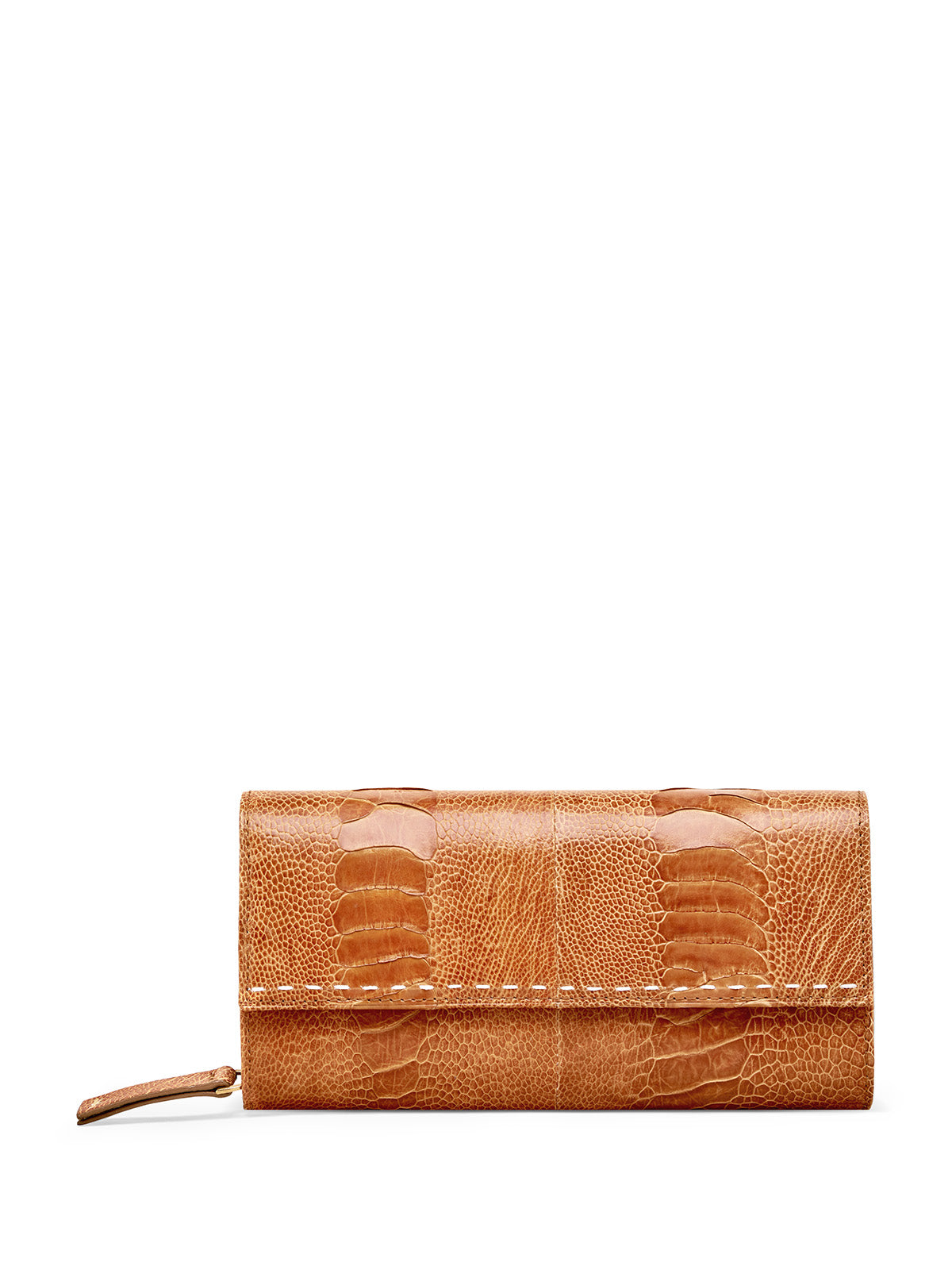 Burnt Amber Zip Around Wallet