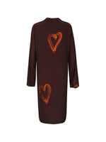Casj Vol 2 Orange Heart Shirt Dress