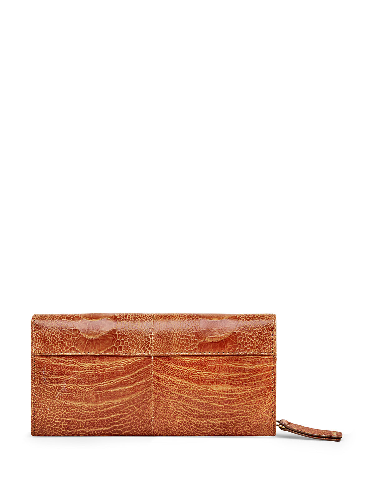Burnt Amber Zip Around Wallet