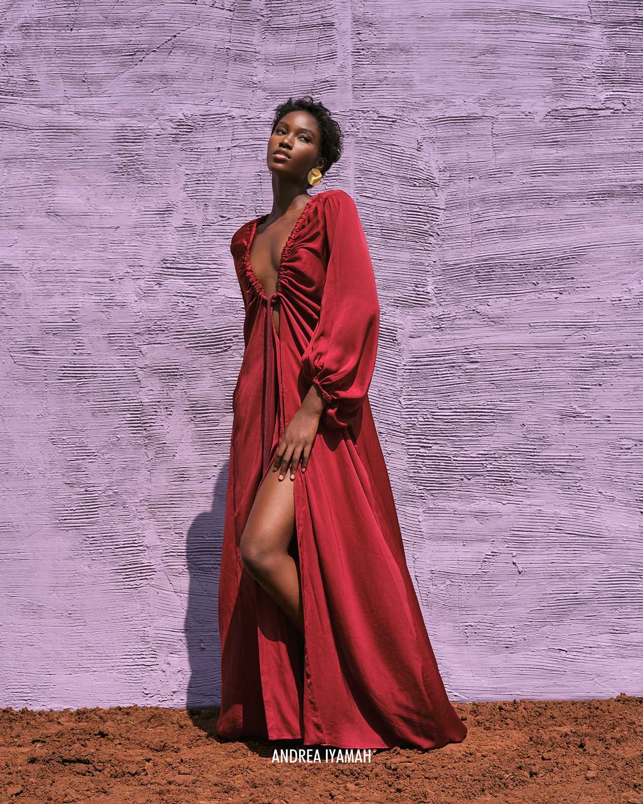 Red Neema Robe