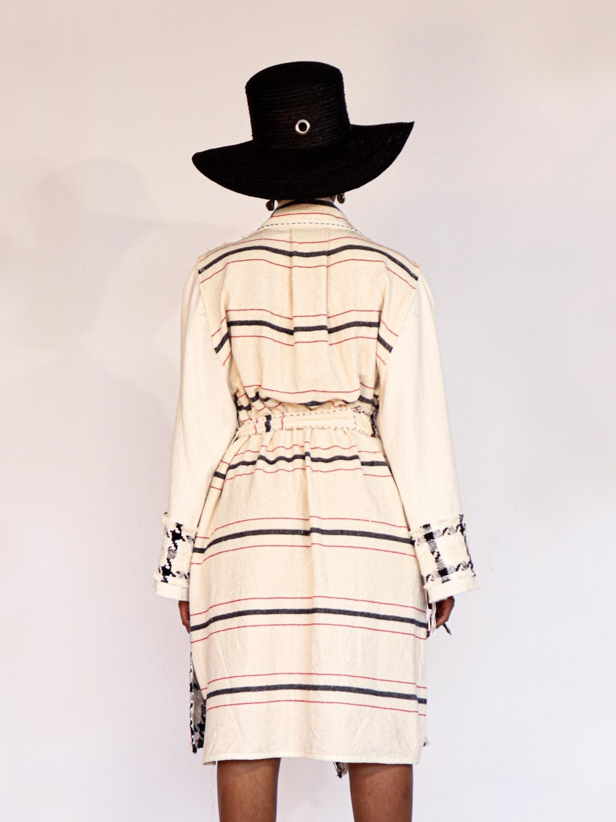 Houndstooth & Barrydale Stripe Trench Coat