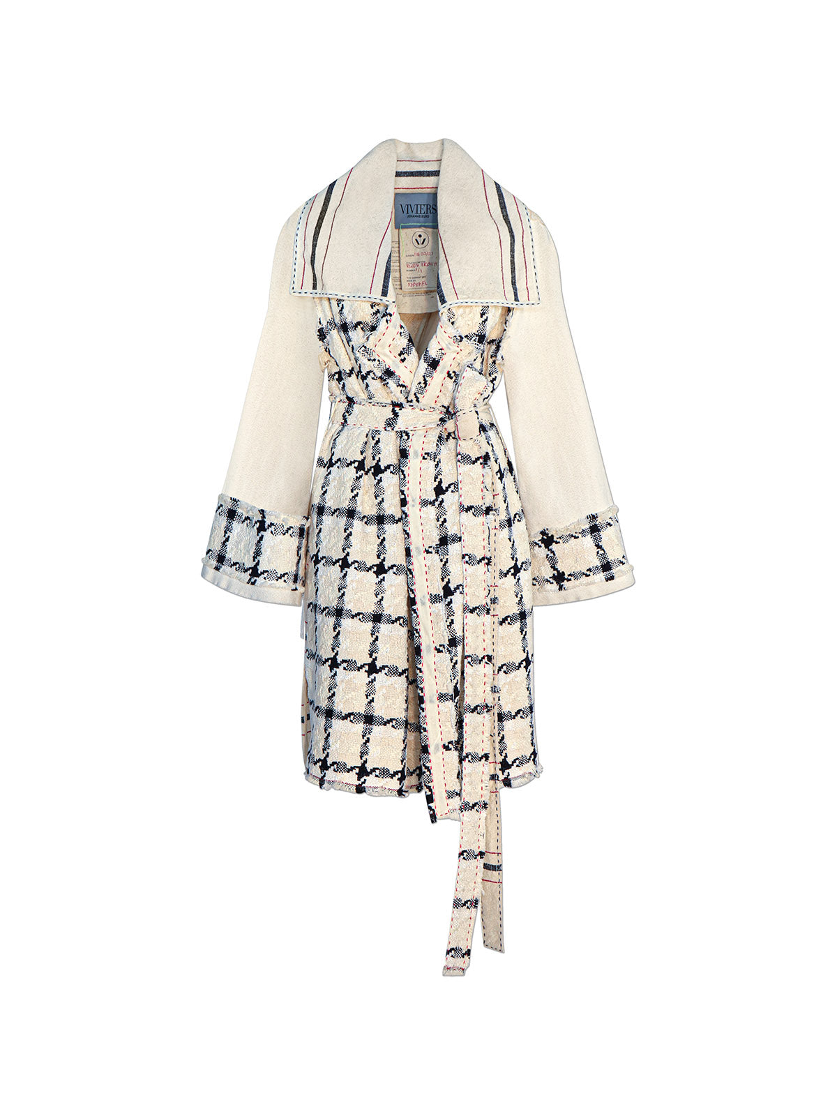 Houndstooth & Barrydale Stripe Trench Coat