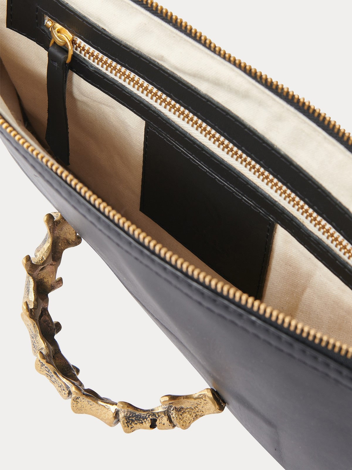 Mwala Spine Leather Clutch