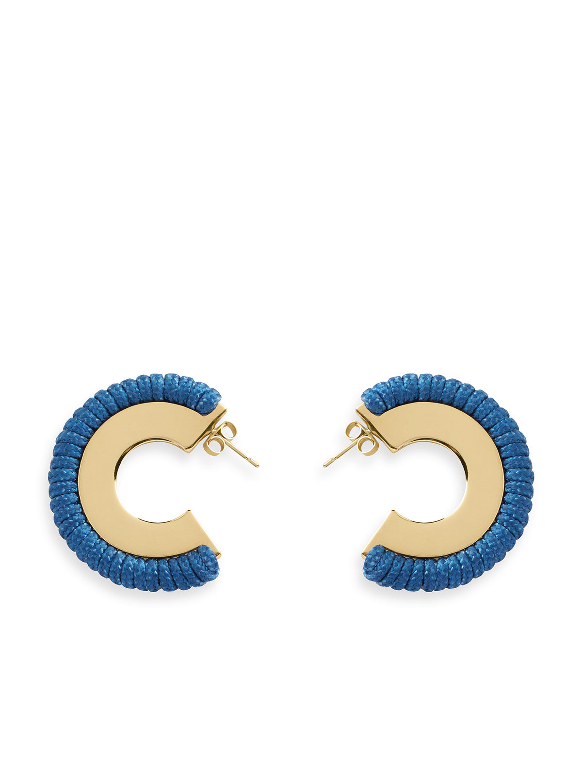 Blue La Playa Hoop Earrings