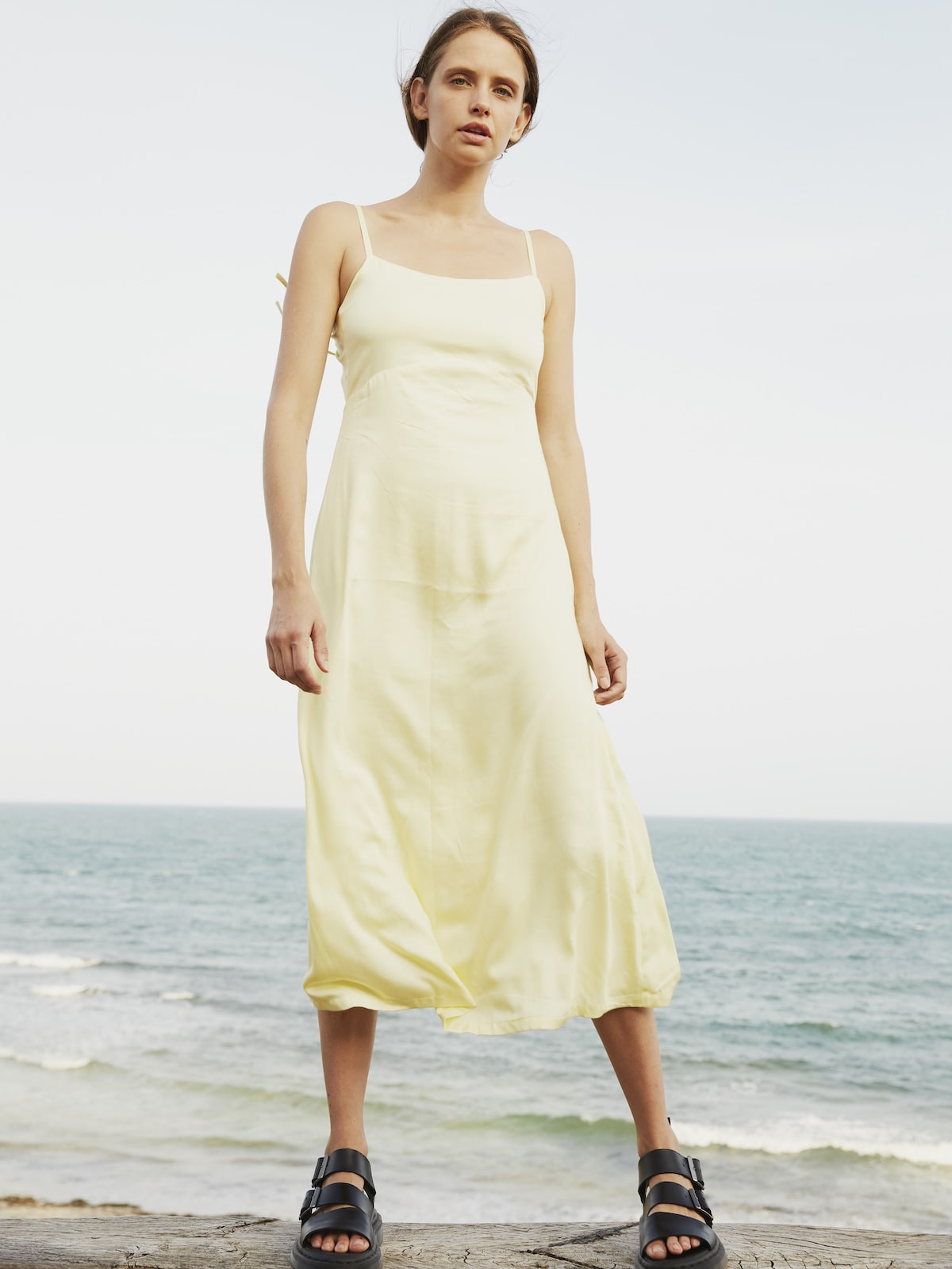 Butter Open-Back Slip Dress