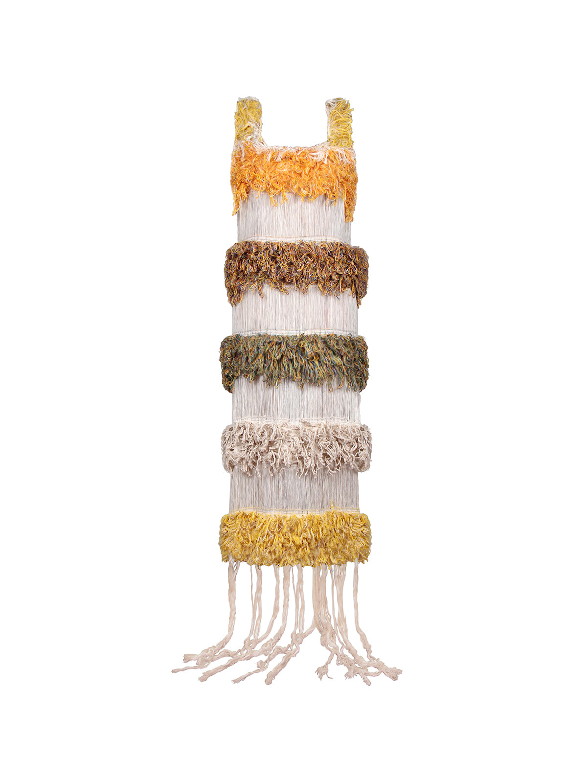 Loop-Weave Side-Slit Dress