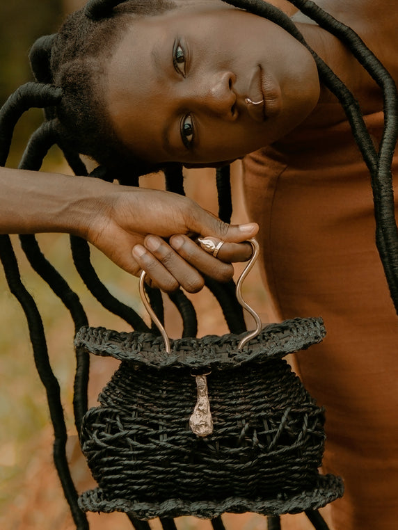 Black Stool Bag