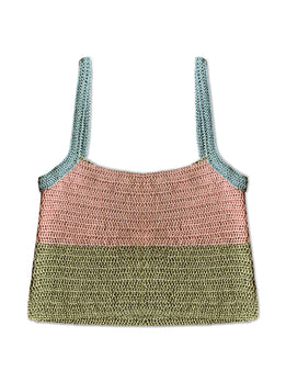 Crochet Color-Block Top