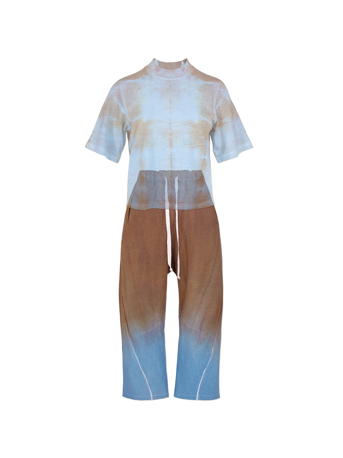 Ombré Blue and Brown Tracksuit Trio